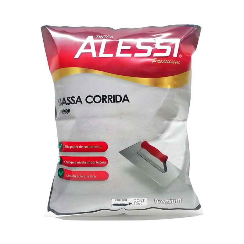 MASSA CORRIDA 15KG SACO ALESSI – Ferragem Oliveira